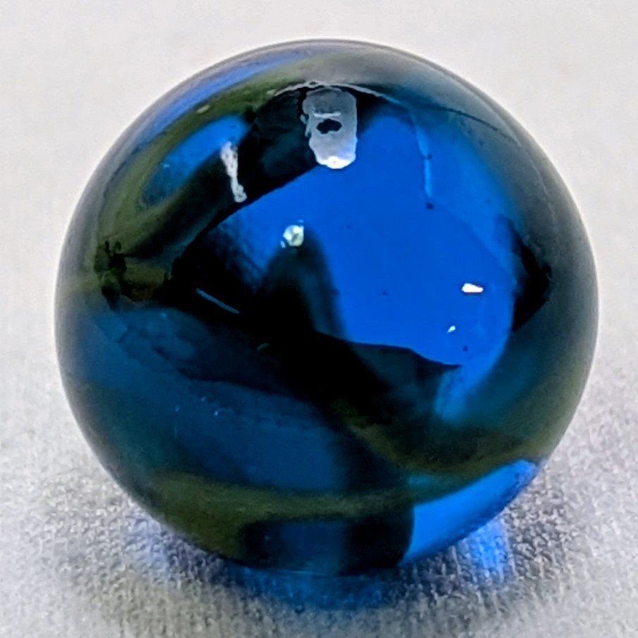 VTG Rare Christensen Agate Co. Aqua Marine Cyclone Translucent 5/8 Wet-Mint…