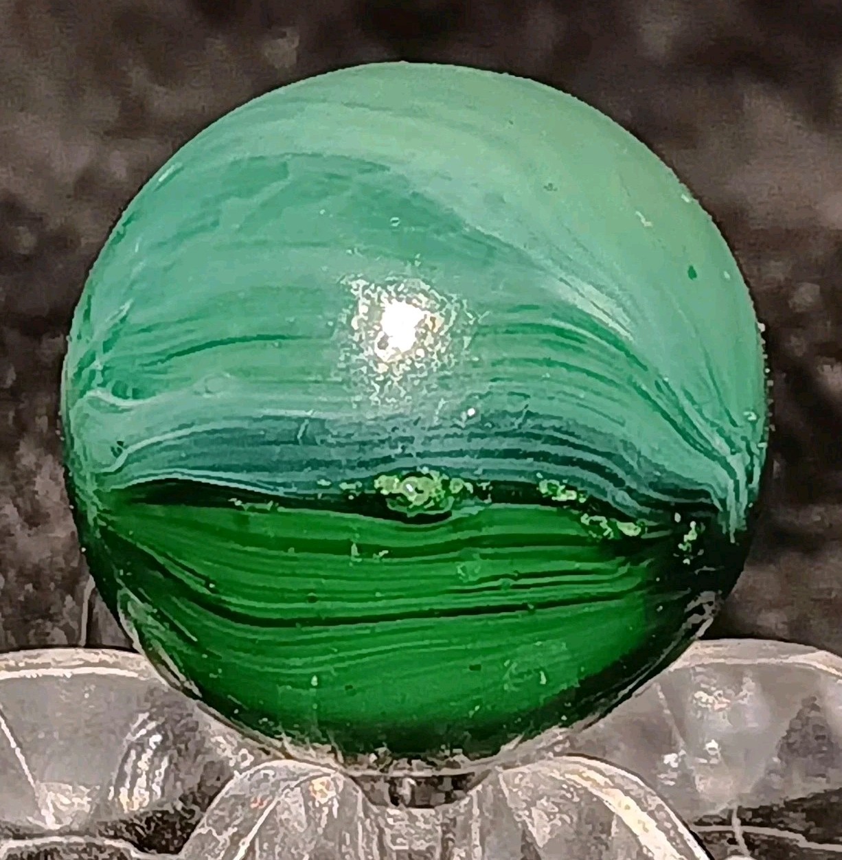 Vintage Master Marble / Master Glass “Alligator Eye” Marble. .59″ Mint. Htf Type