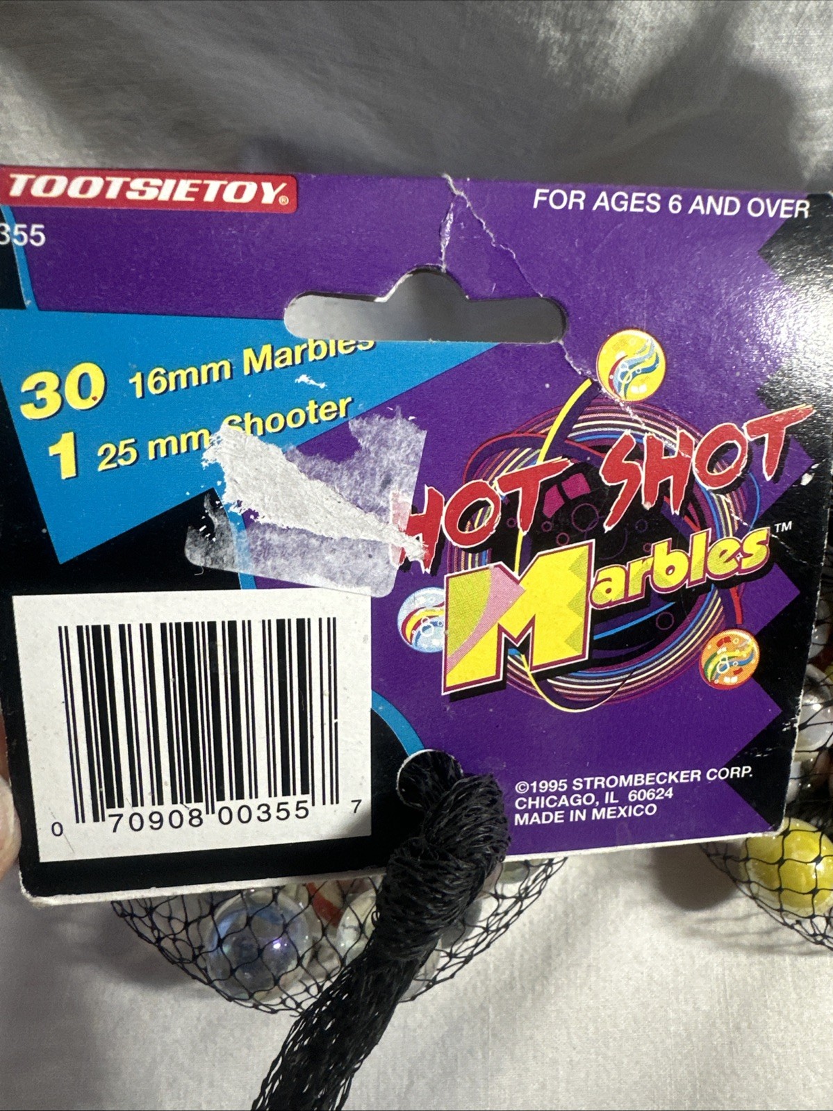 Tootsie Toy Hot Shot LOT OF 2 Vintage Shooter Marbles 6 25mm Shooters & 30 16mm