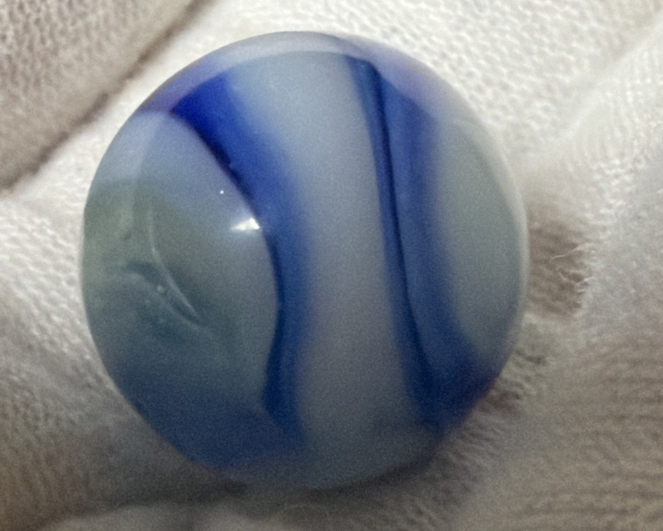 Old Lot of 6 Agate Christensen Peltier Vitro Art Glass Swirl Marbles As Is
