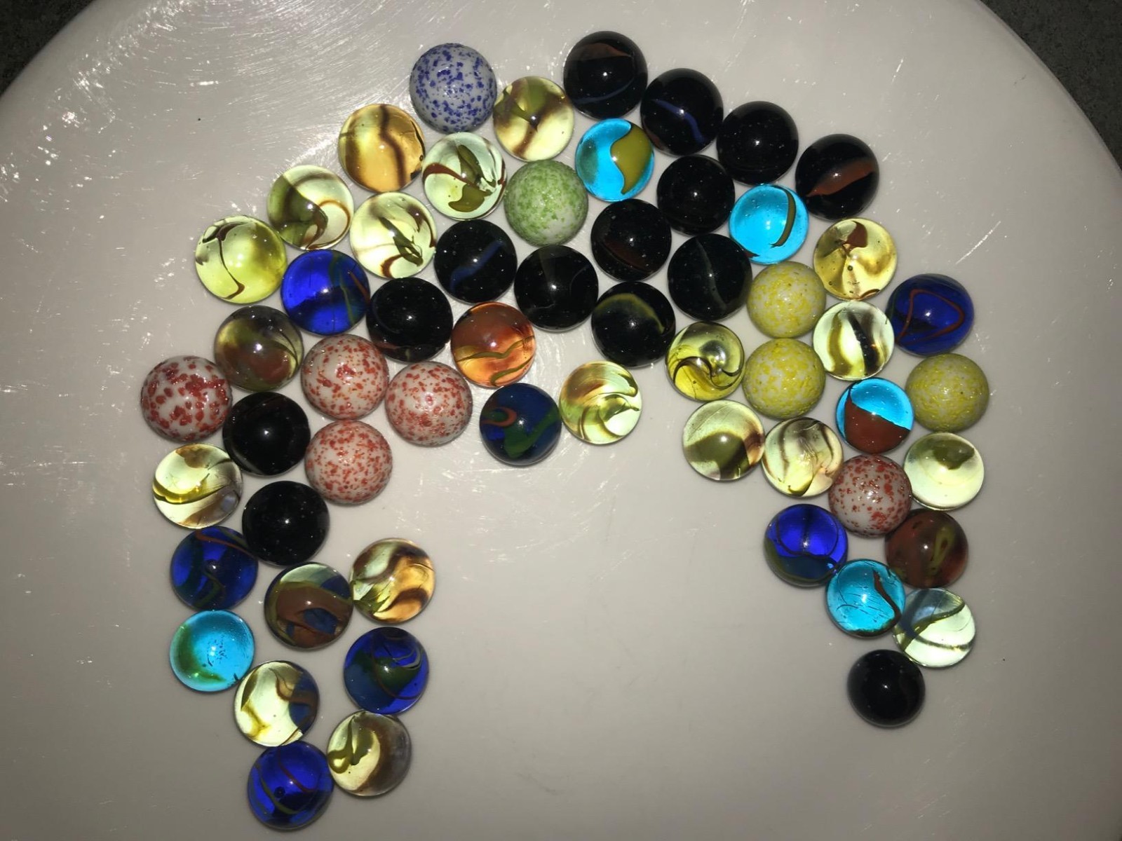 55+ Colorful Glass Marbles, 0.6 inch Marbles Bulk for Kids Marble Games,DIY and