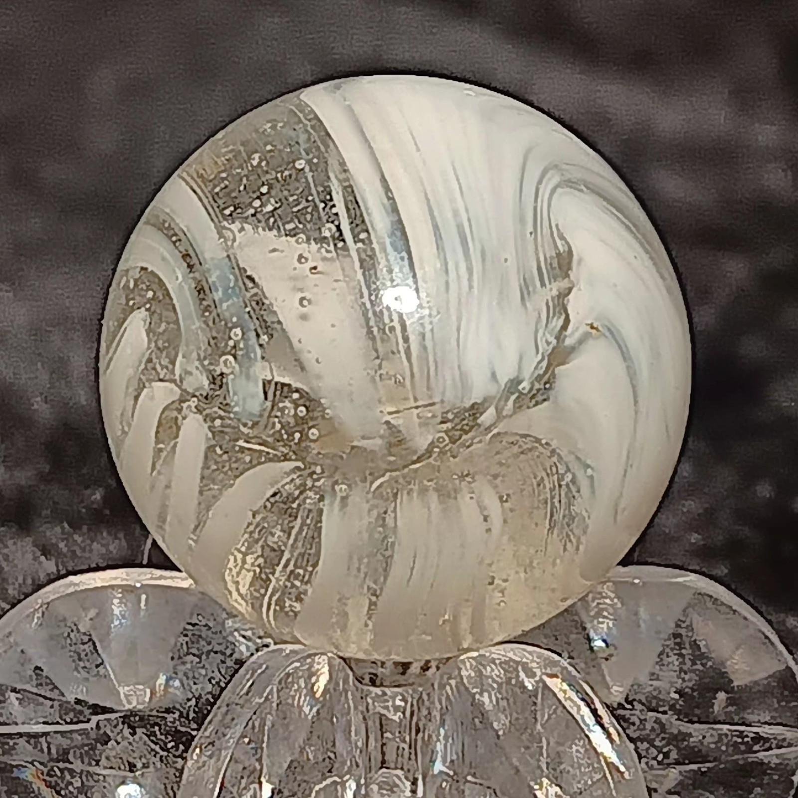 Vintage Master Marble / Master Glass “SUNBURST” Marble. .65″ Mint. Stunning 360°