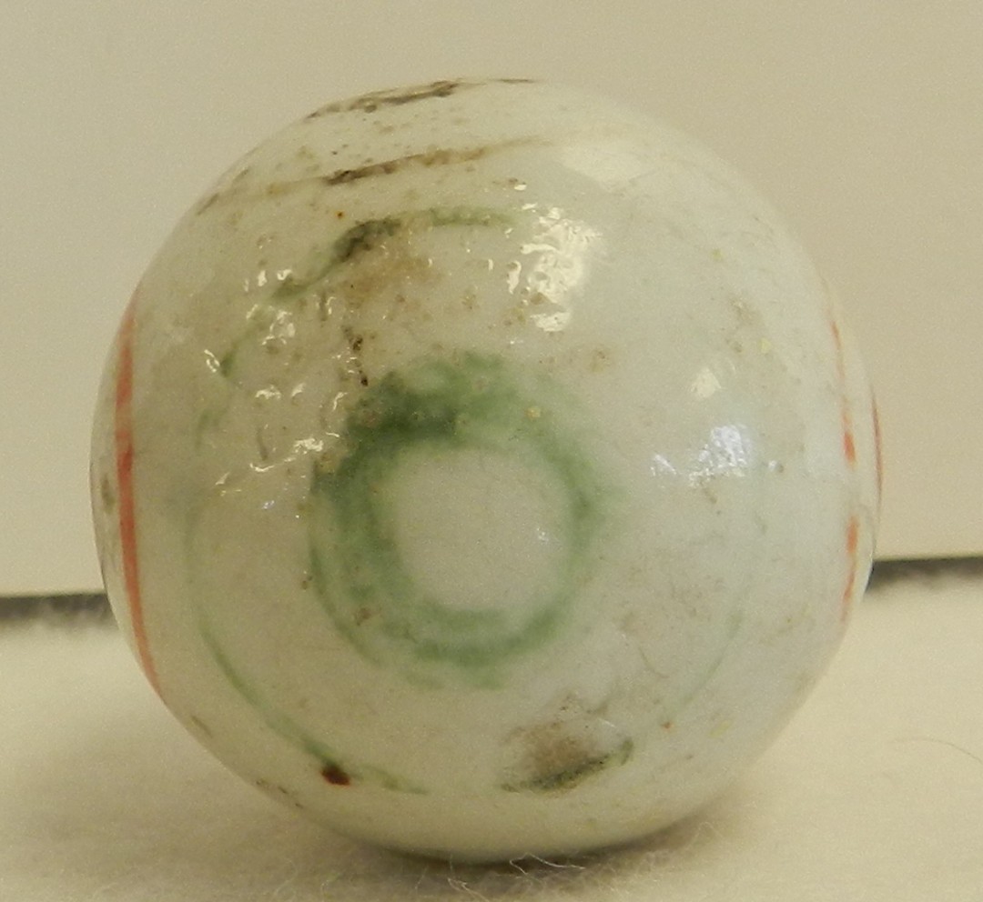 #20685m Large 1.24 Inches Vintage German Handmade China Marble