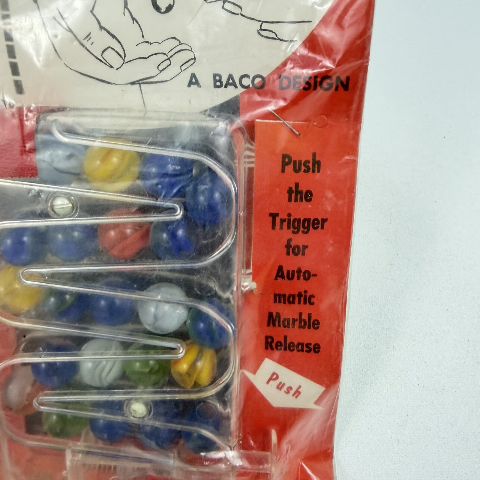 Vintage Alliance Industries Marble Minder Toy w/ Original Marbles New Sealed NOS