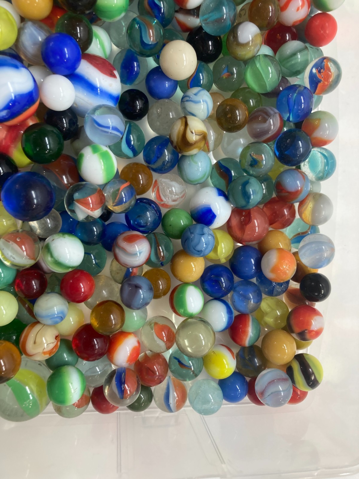 Vintage Glass Marble Collection mixed large lot estate 225 + pieces