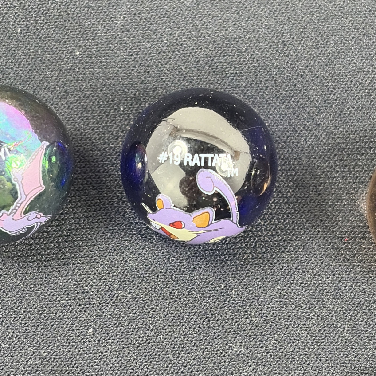 Pokémon Vintage Marble Lot Of 6 -No bag, see photos