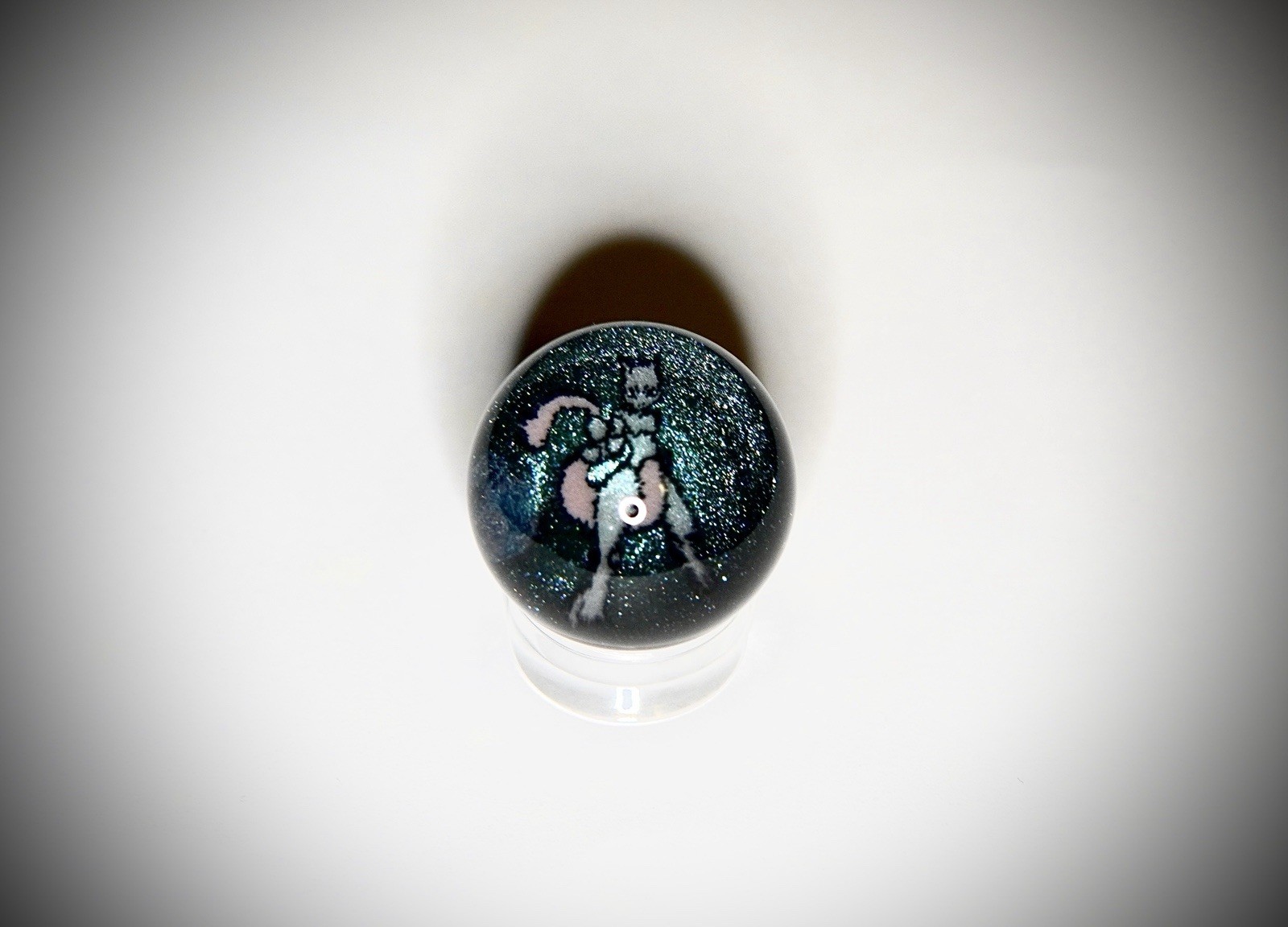 Mewtwo Glass Marble American Made By Keys Glass