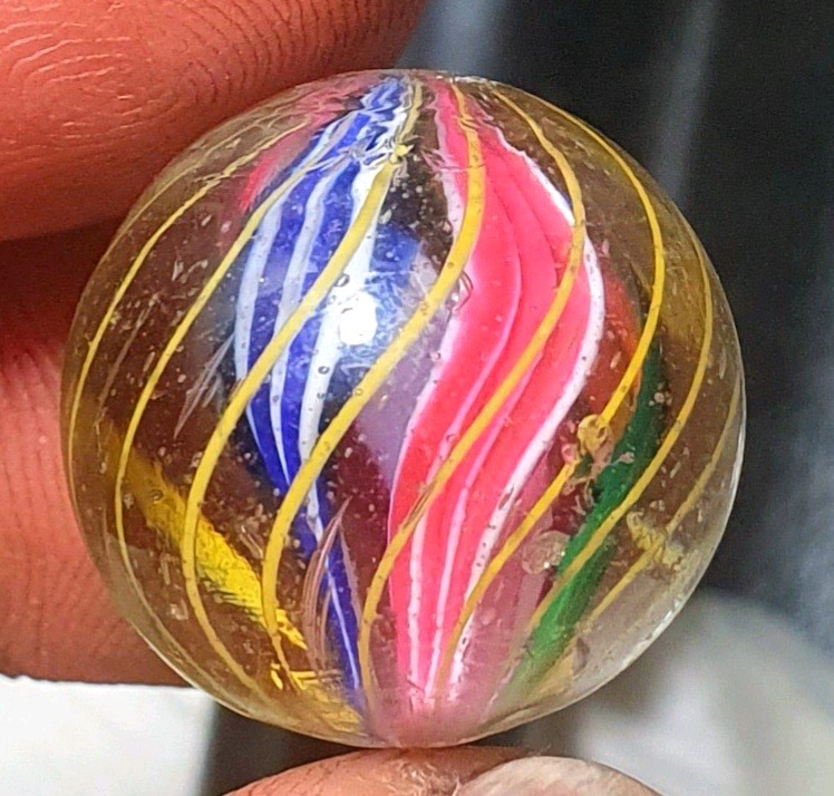 25/32″- Precision Caged Quad Candy Style Divided Core German Marbles (GP) MM
