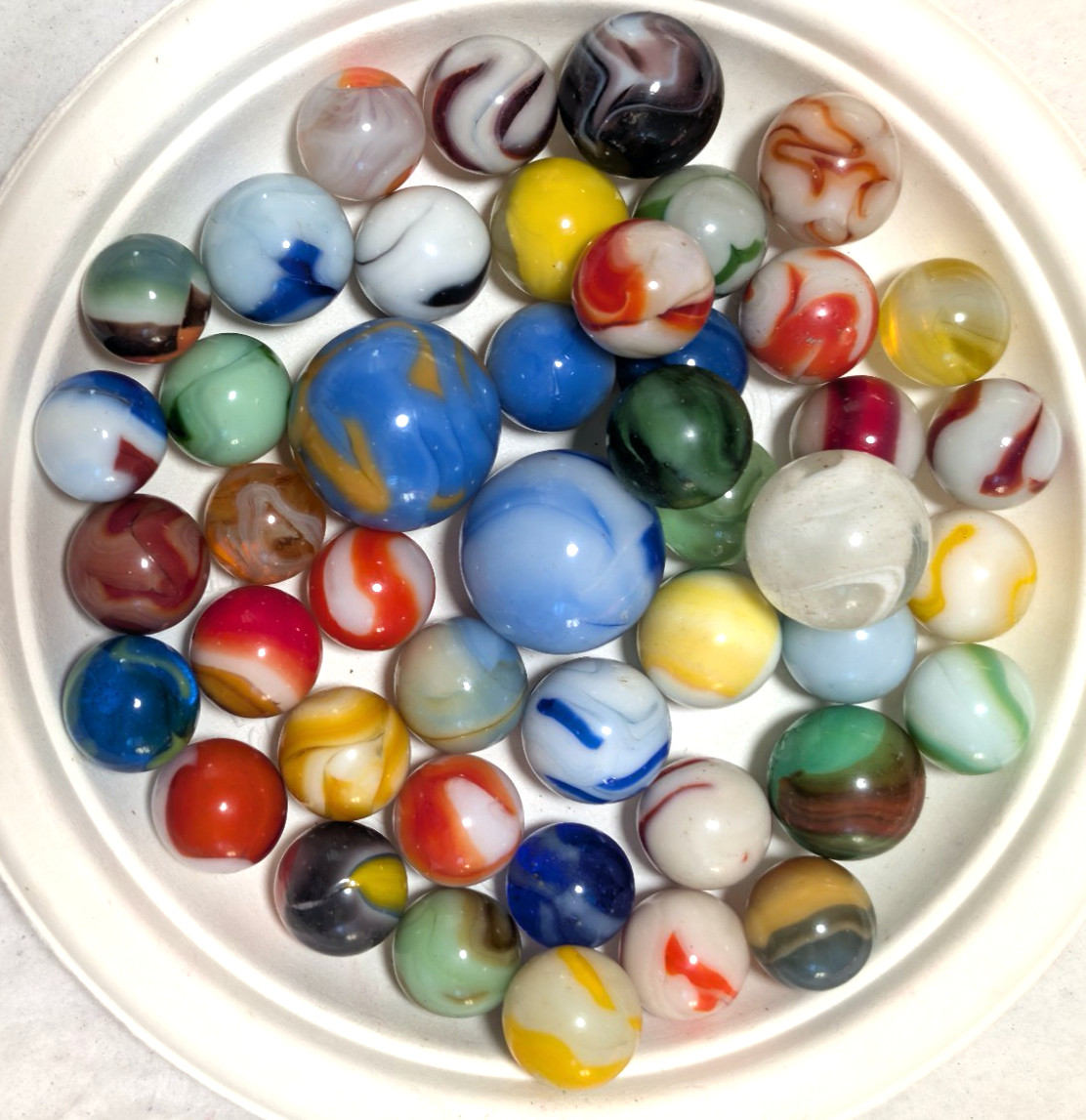 #9 Collectable Mint- Excellent Vintage Mixed Beautiful Marbles, 1930’S-1960’S