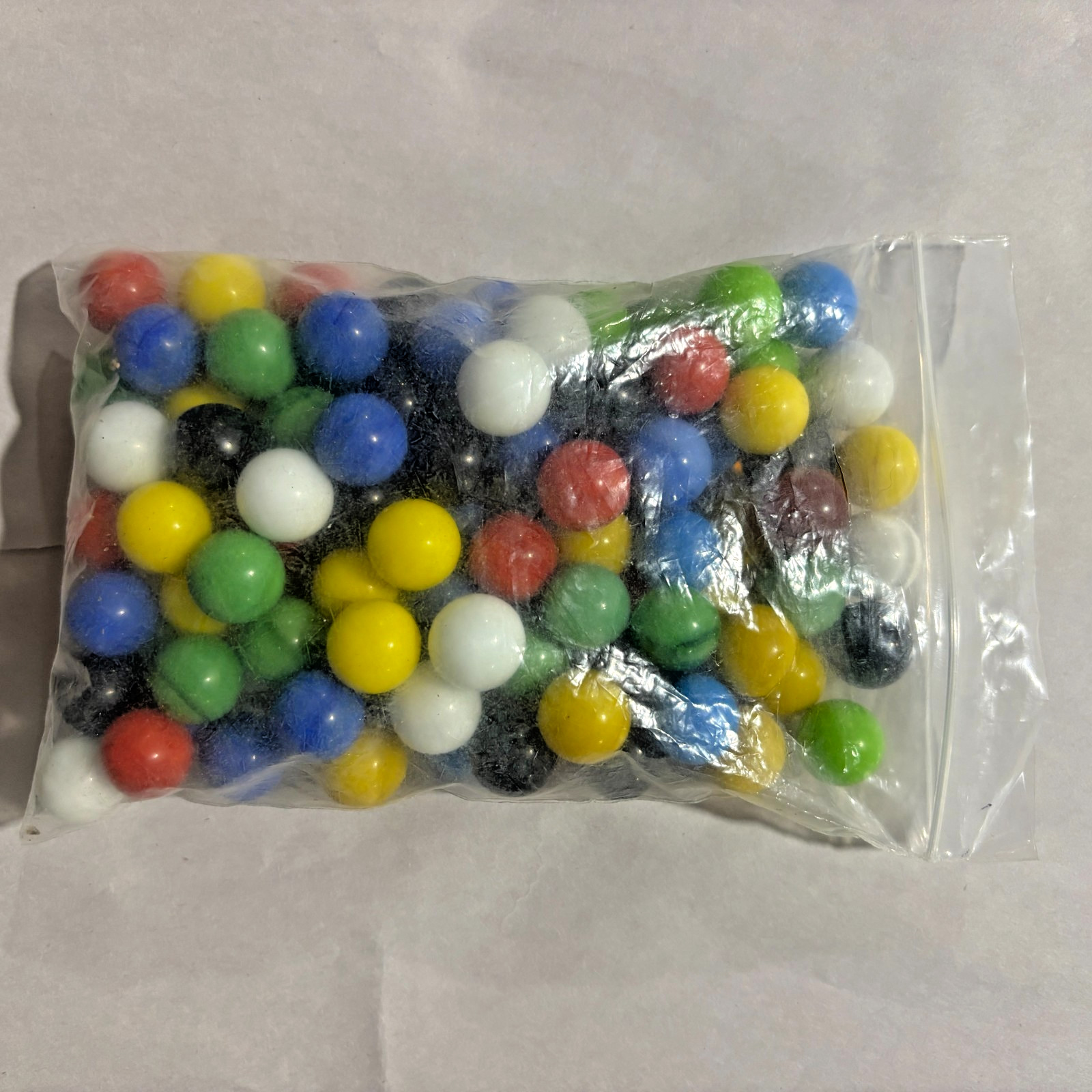 Vintage Solid Color Glass Marbles Lot Mixed Colors Bulk Game Pieces