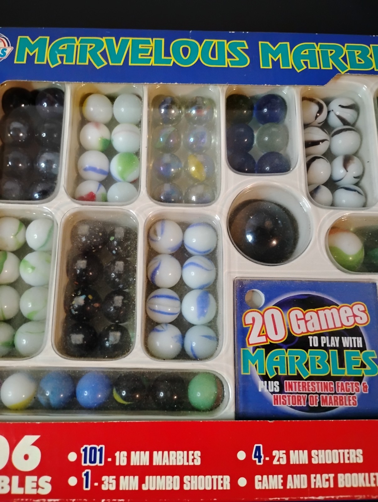 Vintage (1997) IMPERIAL MARVELOUS 106 MARBLES DELUXE SET NO. 3717 NOS