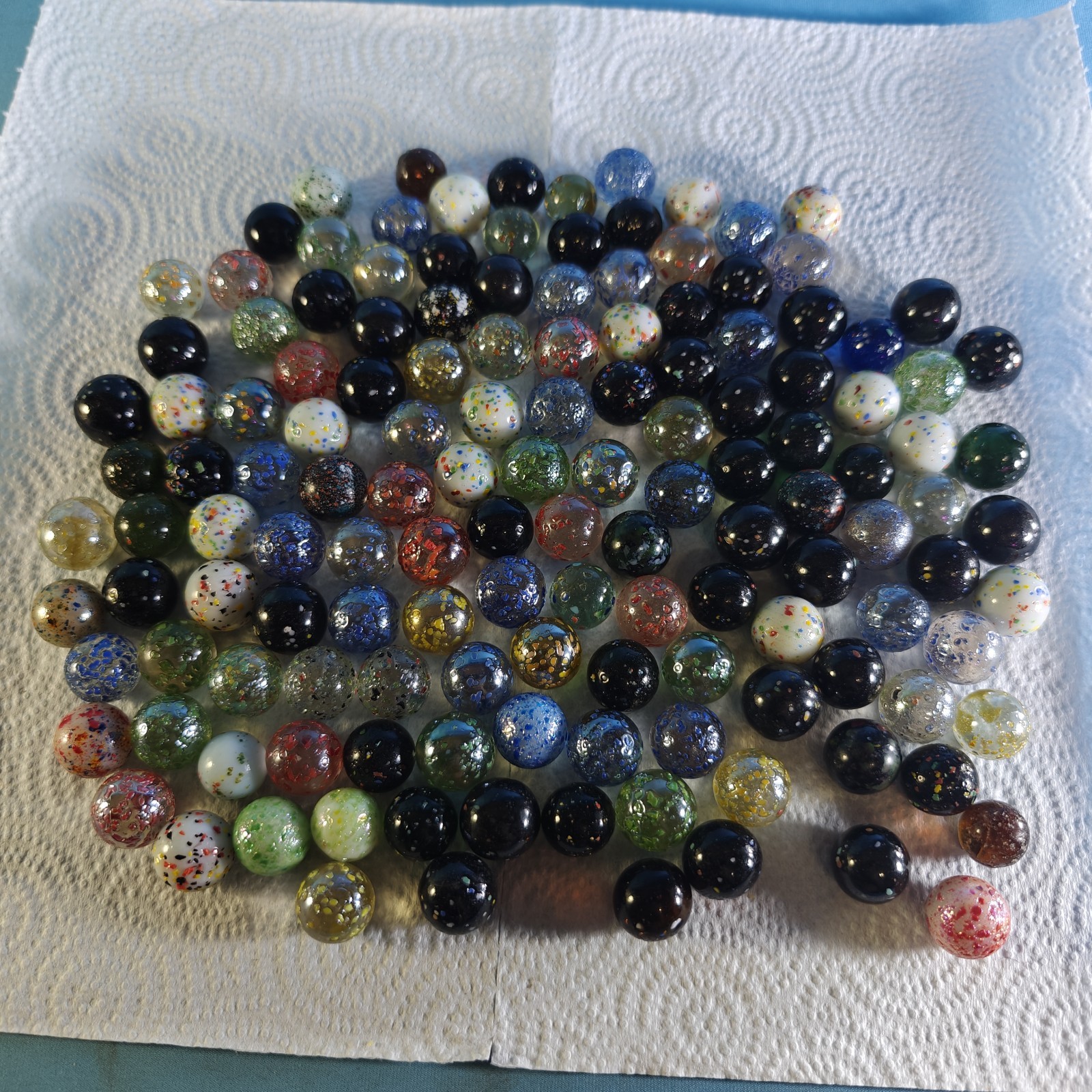 Large Lot 130+ Vintage Confetti Mega Vacor Galaxy Speckled Some Rare Stardust