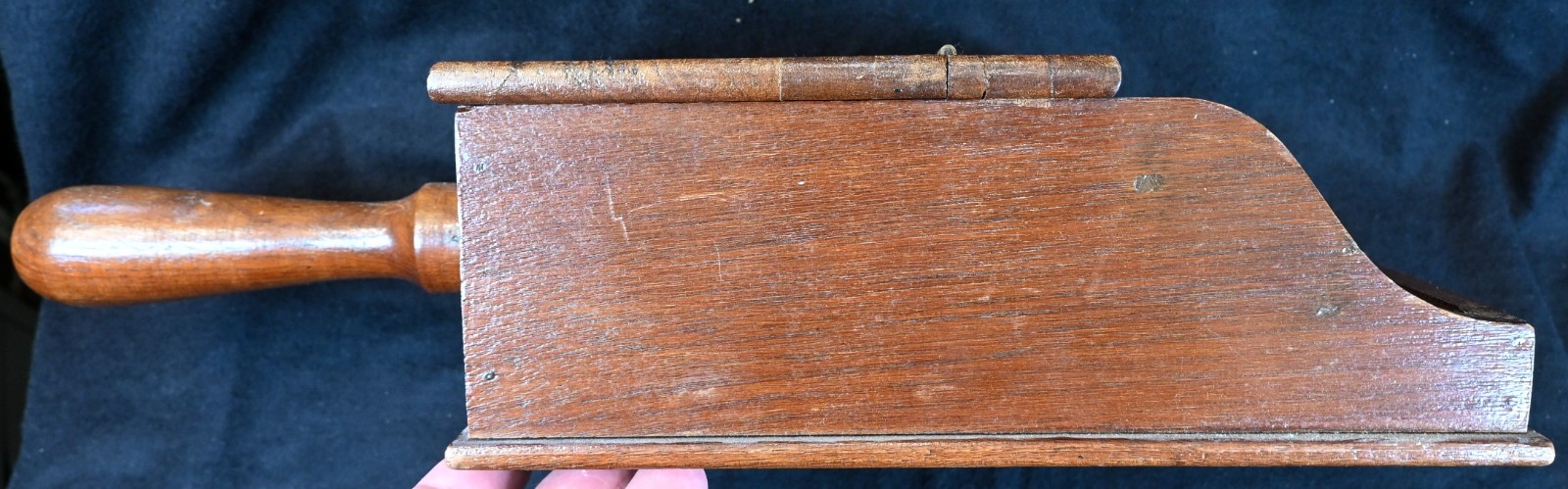 Vintage Voting Ballot Box, Fraternal, 42 White China and Clay Marbles, S1678