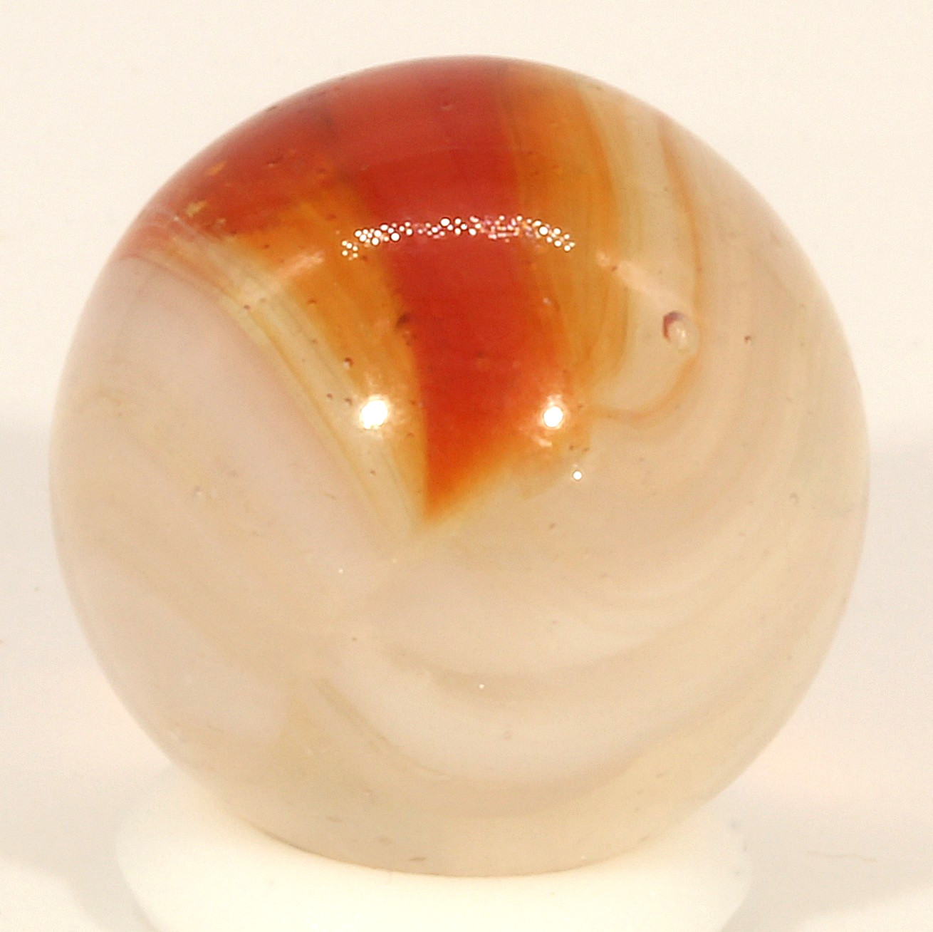 Vitro Agate Phantom Conqueror Marble 5/8″ Mint