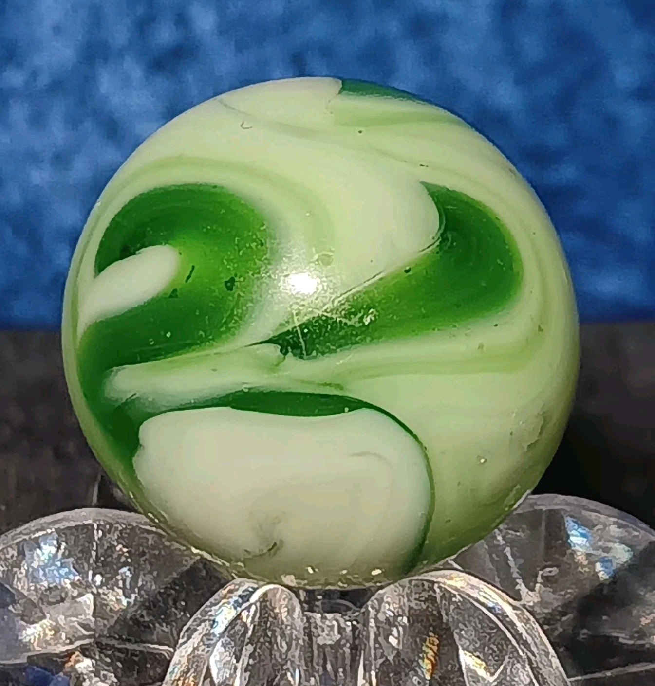 Vintage Alley Agate Swirl Marble. .63″ Near Mint. W-Chunky AV. Stunning Example