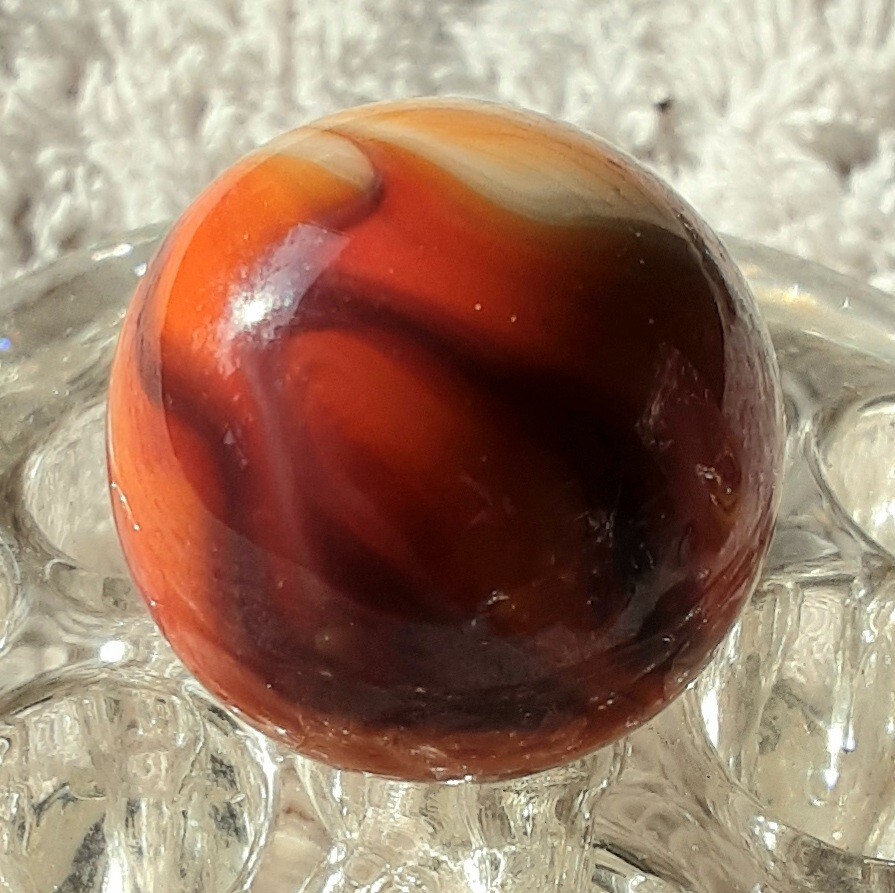 1″ Vacor or Jabo Multi Color Swirl Marble In Wet Mint Condition👌.