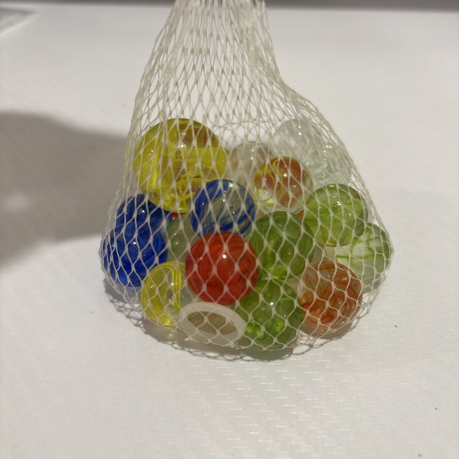 “SPAGHETTI” VACOR MEGA MARBLES Vintage 1990s Net Bag 24 16mm/1 25mm Shooter