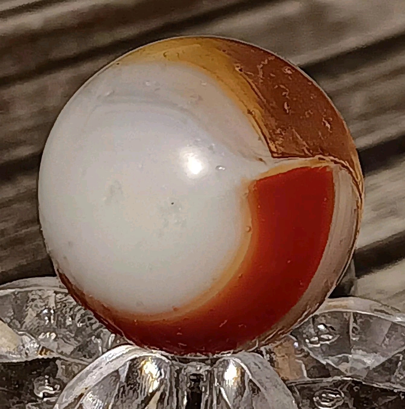 VITRO AGATE TRI-LITE HELMET PATCH MARBLE. HTF COLOR COMBO .59″ NEAR MINT.