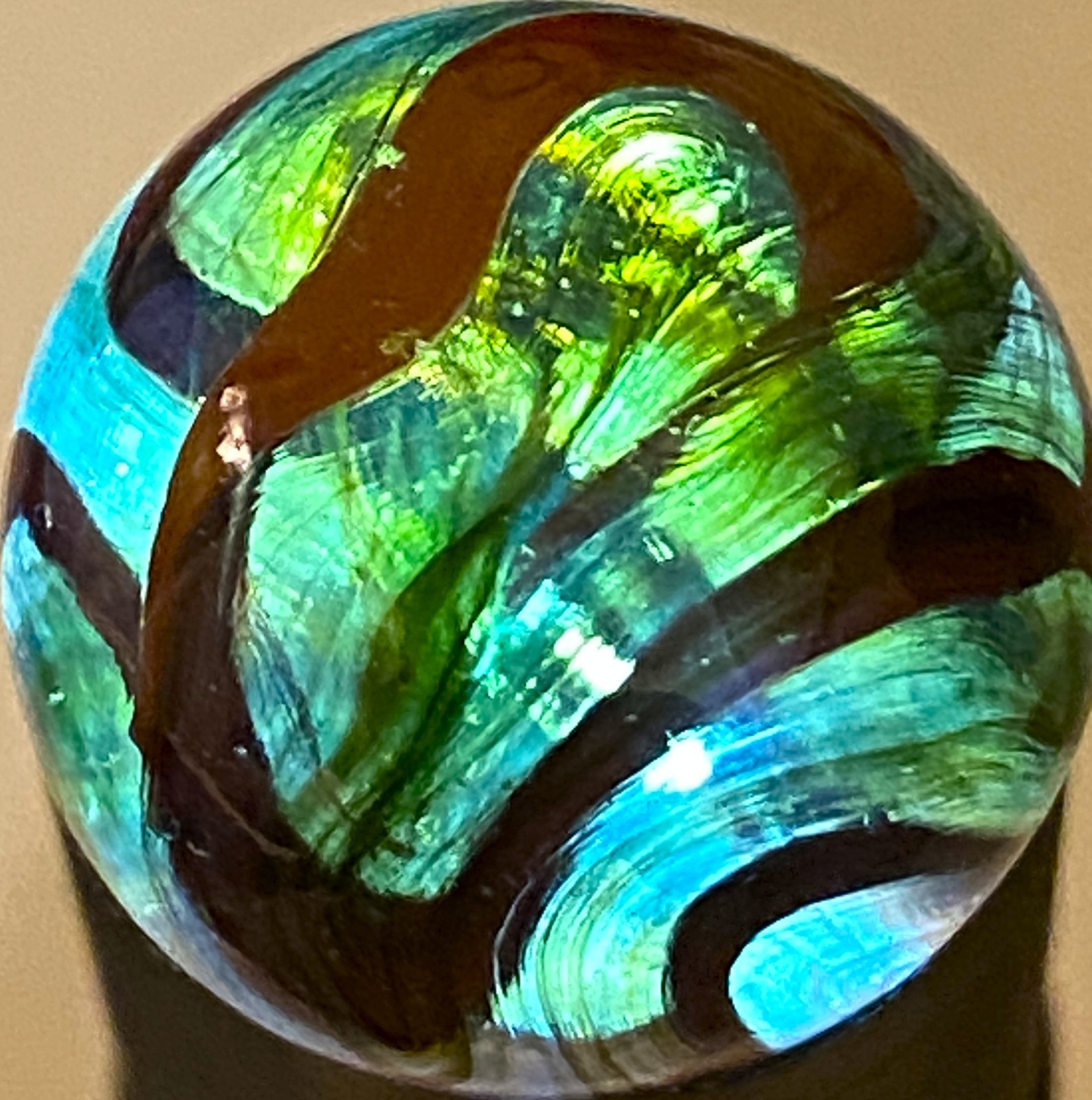 DAS/JABO EVER SEE A MARBLE LIKE THIS ? PROB NOT SWIRLED SHOOTER .71″ BOX03/348