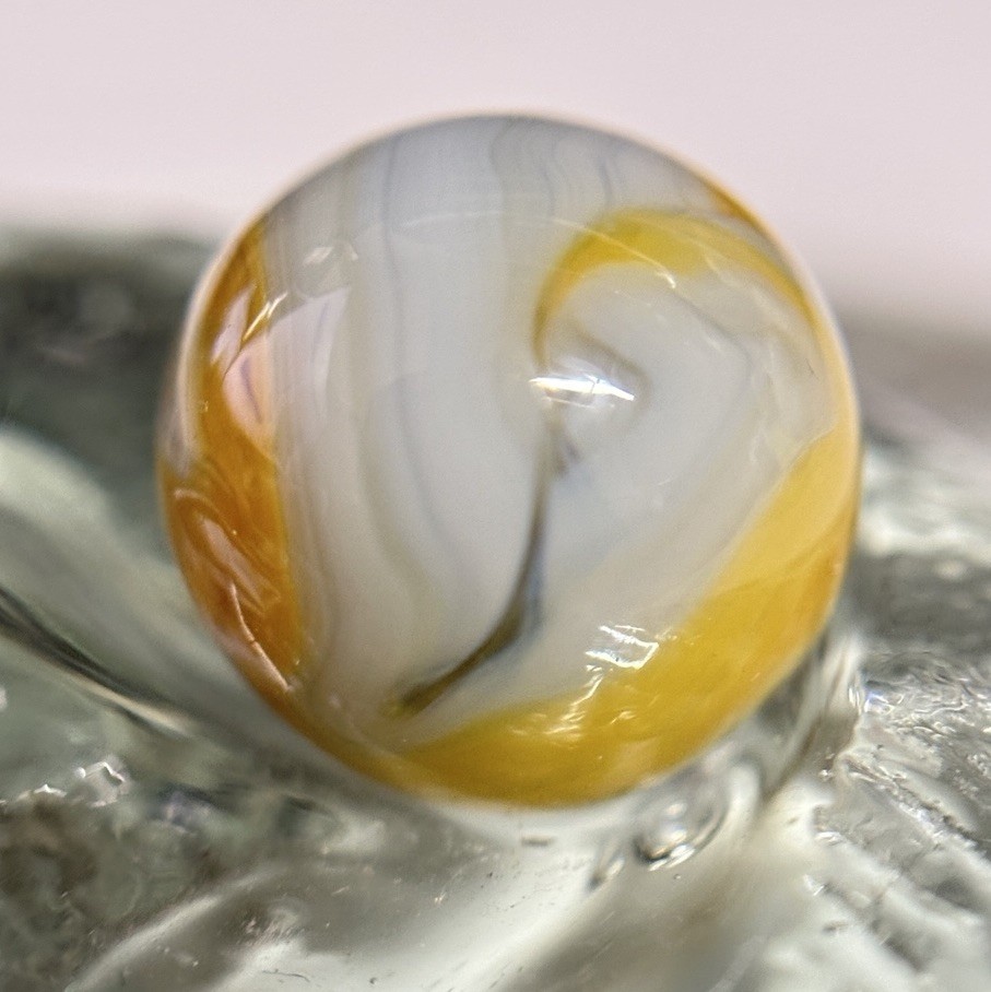 Vtg Sisterville Alley Agate Lawrence Alley Co Swirl Marble Mint Stunning .59”
