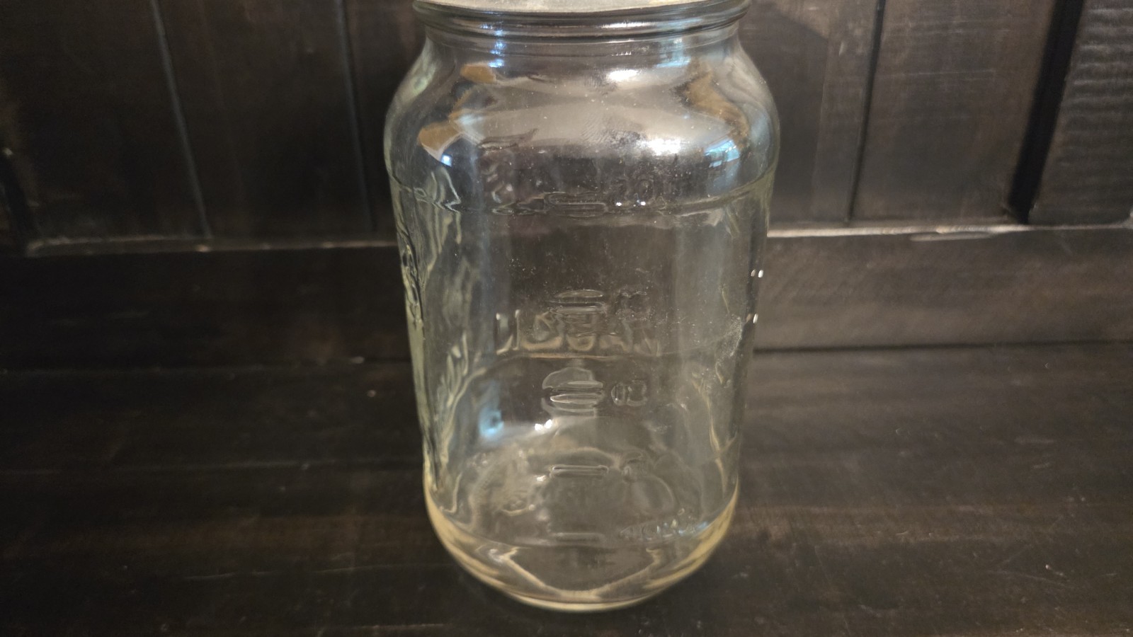 2 lbs Of Vintage Marbles In Atlas Jar Mixed Size & Color