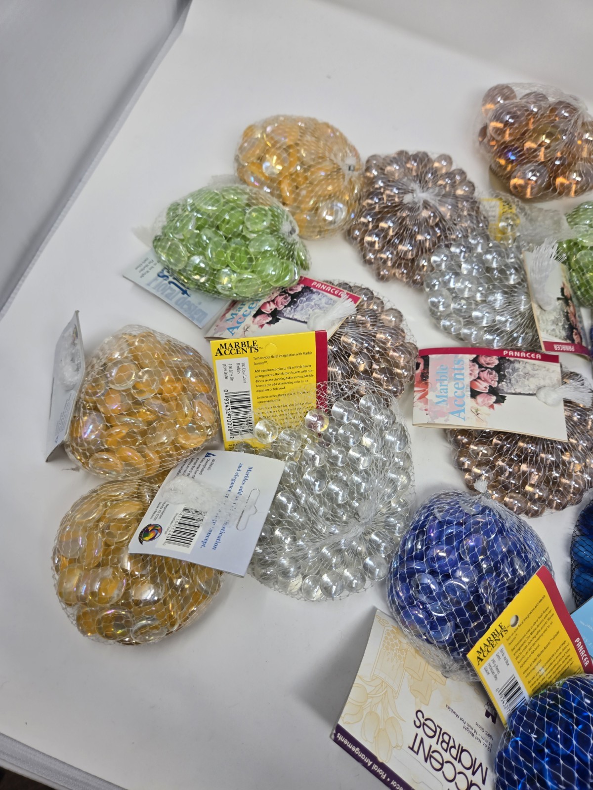 Vintage Marble Lot 19+ Lbs Blues Green Orange Pink New With Tags (1 Used)