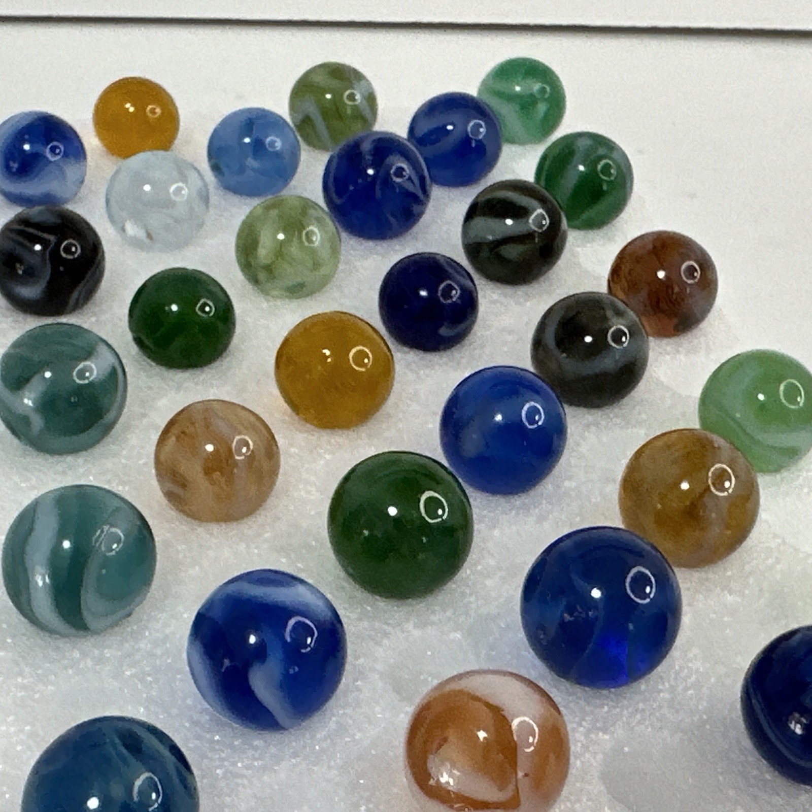 029 Mixed Lot Of 30 Vintage Translucent Swirls! Jackson, Davis, Alley,Ravenswood