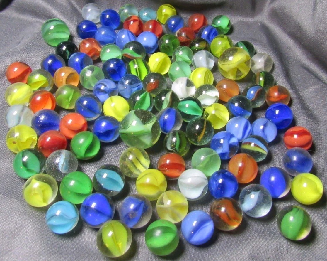 Cat’s Eye Marbles Lot Over 1 LB Lot #1