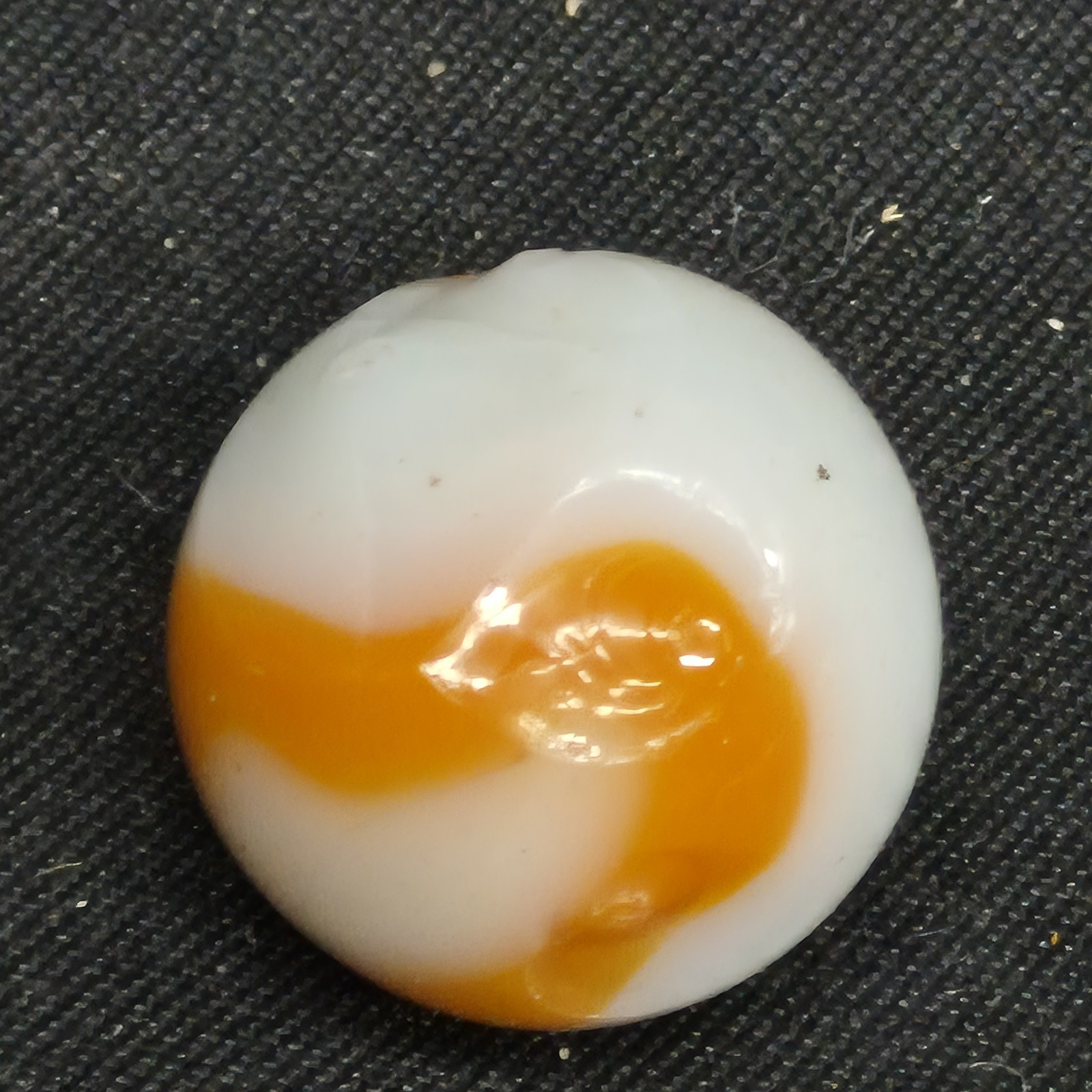 5/8″ Jabo Classics Marbles Lot Of 20 Red, White, Yellow UV Blacklight Cadmium