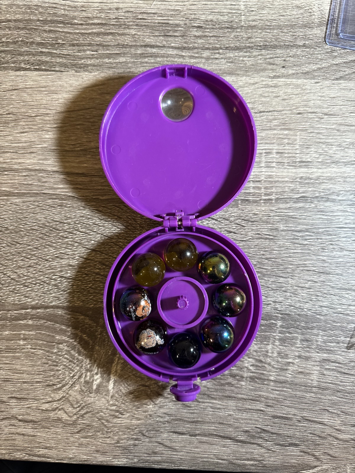 Pokemon Hitmonchan Marble Shooter Case with 8 Marbles 1999 Toy