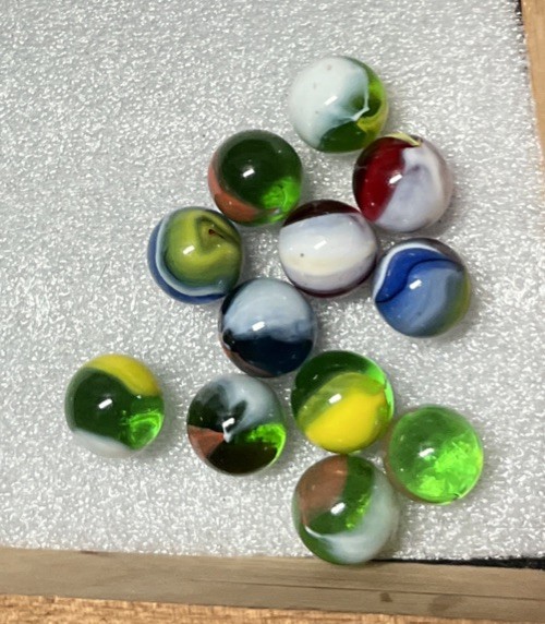 Vintage Marbles Lot Swirl Patch Translucent Marble King Peltier Agate