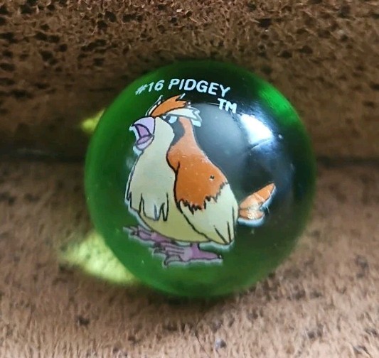 Lot of 2 Vintage Pokemon Marbles #16 Pidgey And #91 Cloyster