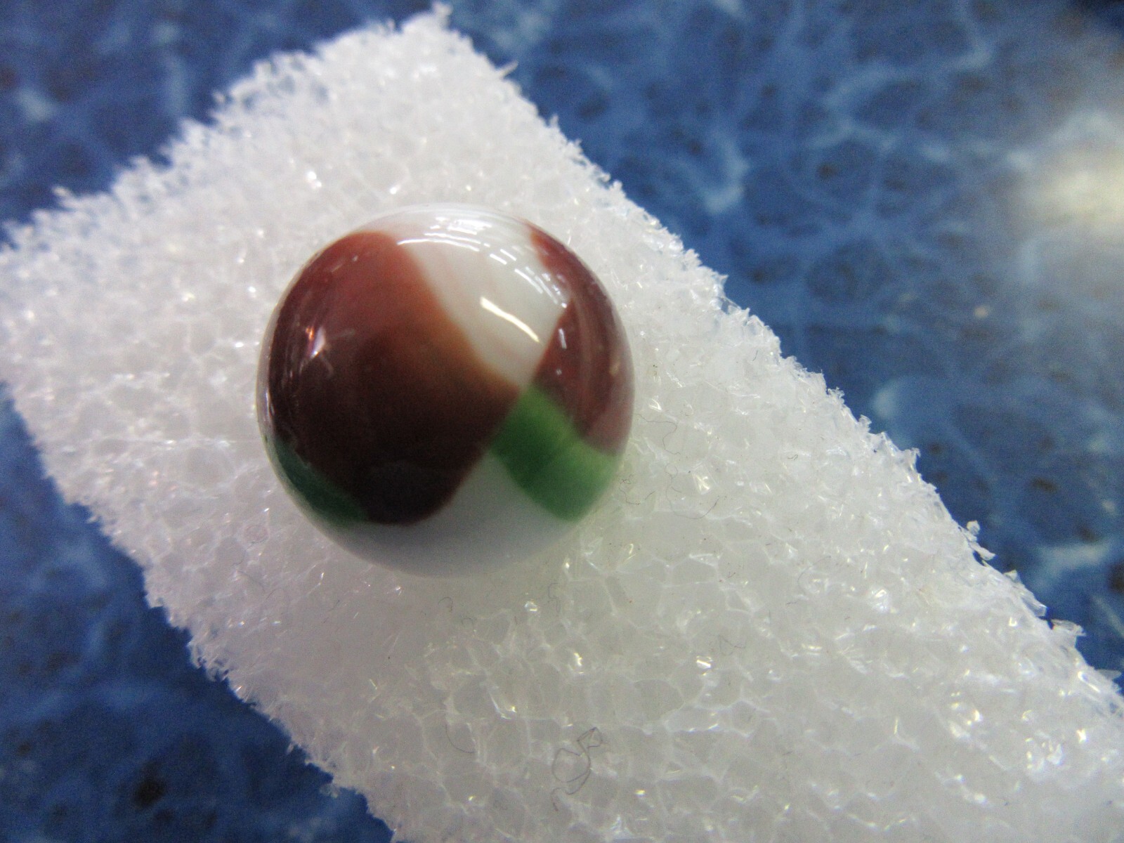 Vintage White Brown Green Marble 20/32″ or .625″