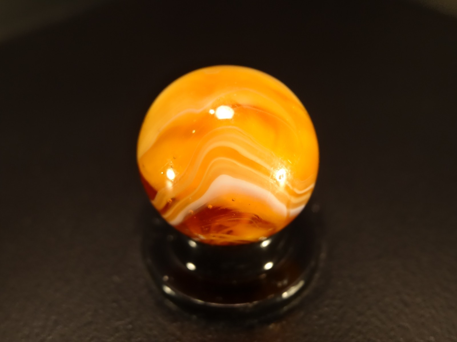CHRISTENSEN AGATE AMBER R&T Pattern w/Cutline WET MINT