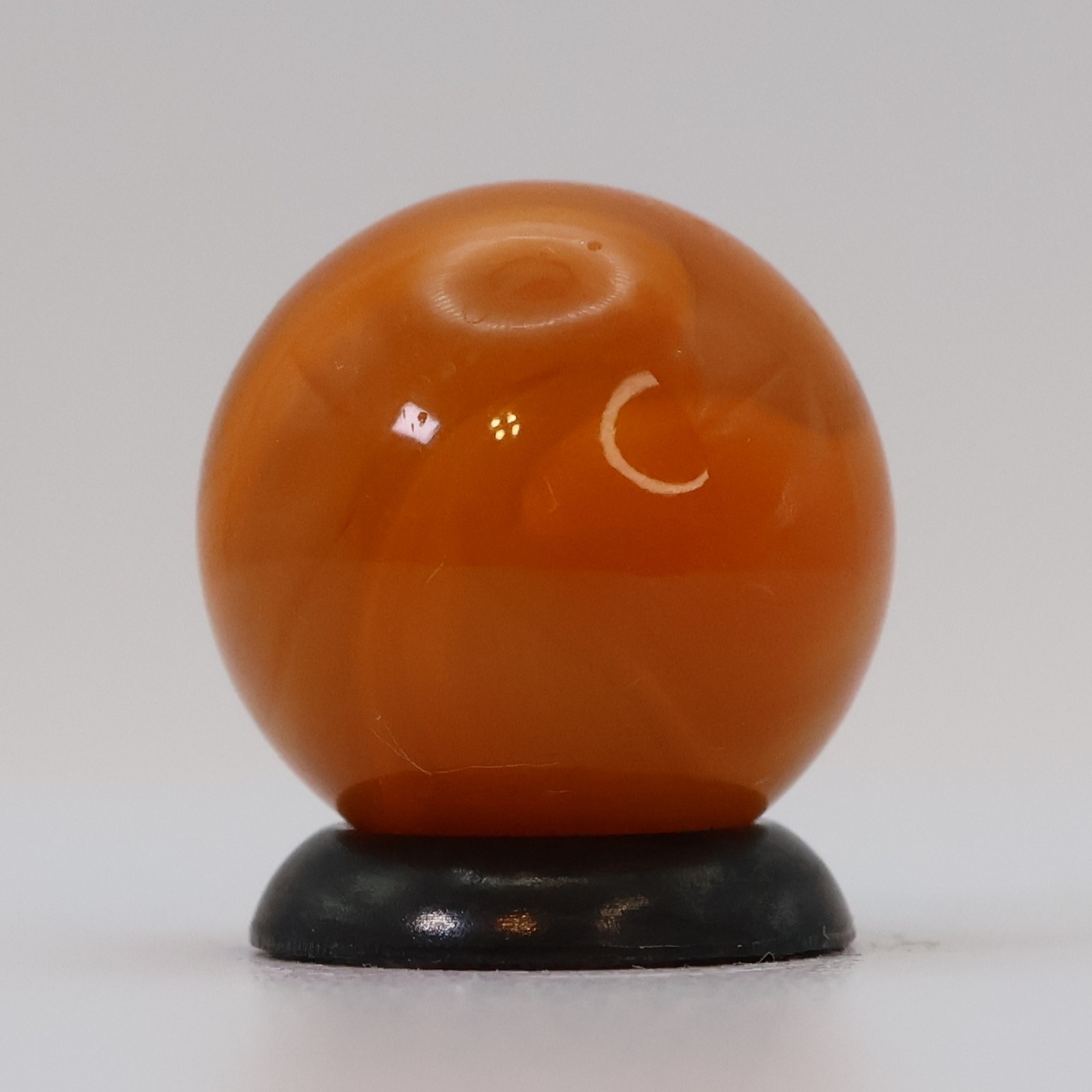 5/8″ Swirl Marble Translucent Orange on Orange UV M-