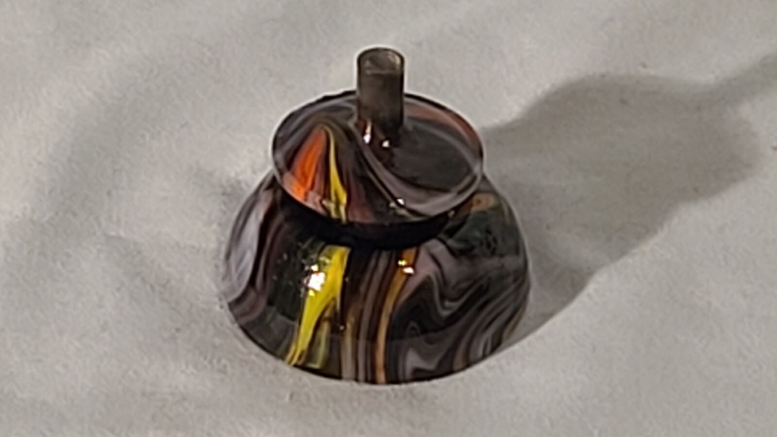 ANDY DAVIS, Glass Art Spinning Top & Base, Encore Run (?), #089B