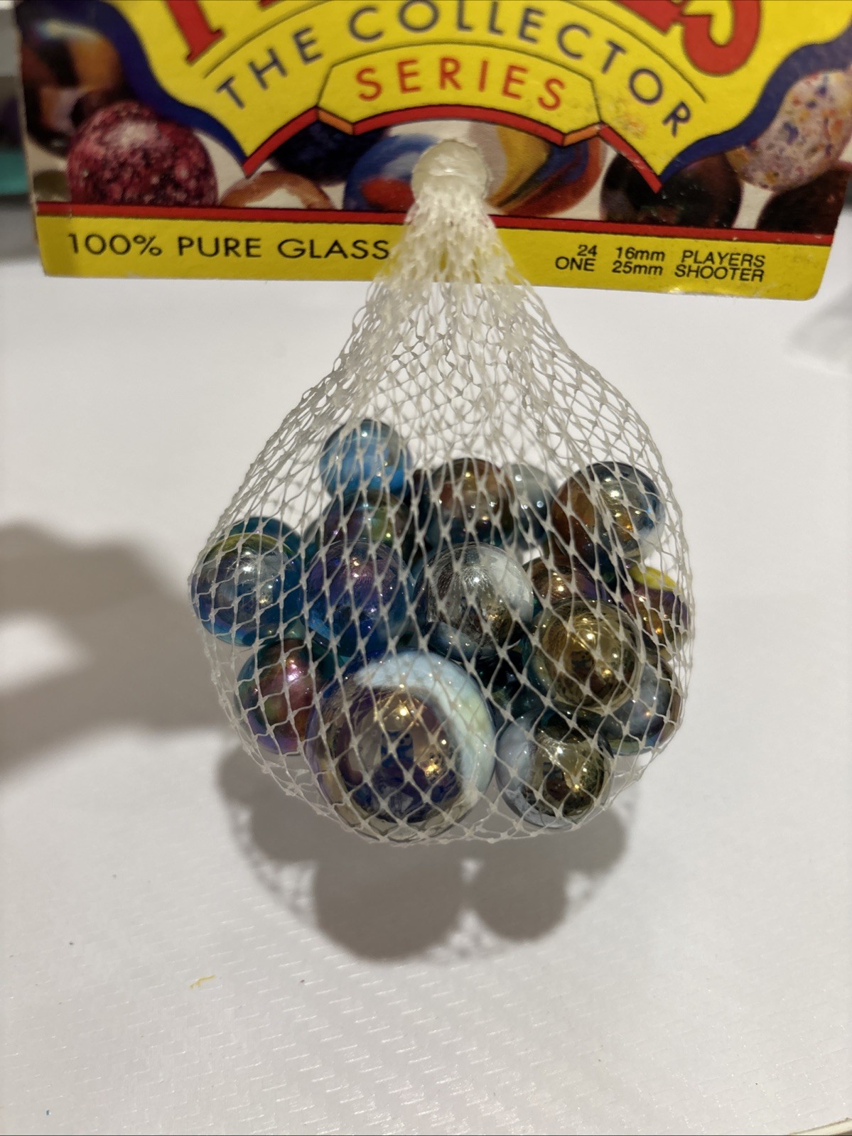 “SURFING” VACOR MEGA MARBLES Vintage 1990s Net Bag 24 16mm/1 25mm Shooter