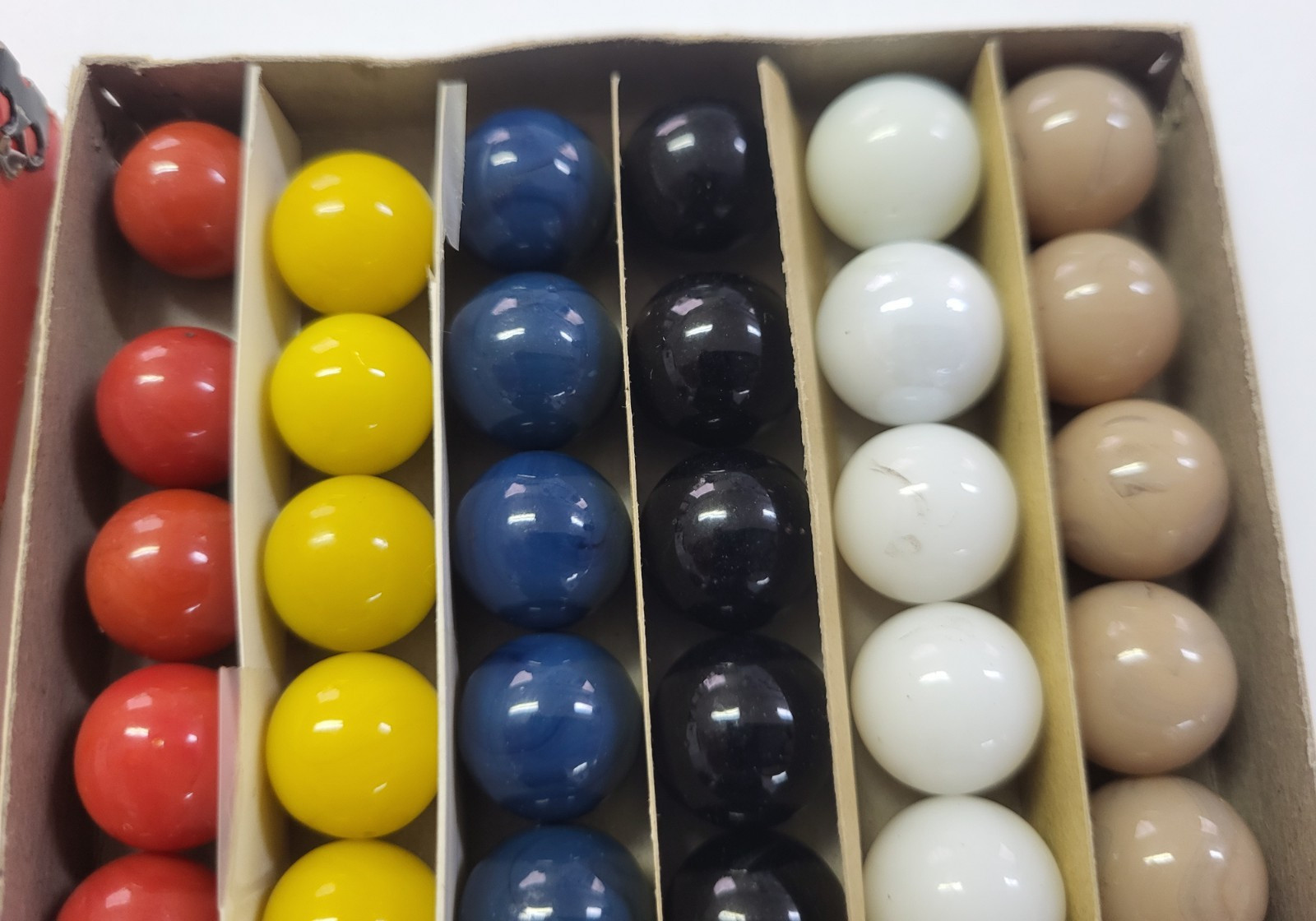 Vintage Master Glass Company Marbles in Box Chinese Checkers Akro-Agate Style