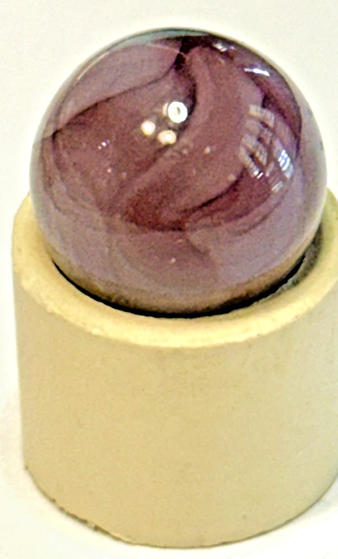 Vintage Akro Agate Co. Royal Swirl Amethyst 17/32″ Marble