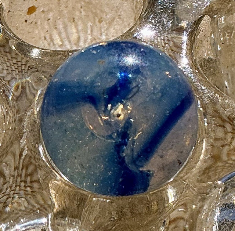1/2” Pettier Pee-wee Clear NLR Marble With Large Bouble In Middle Check Photos