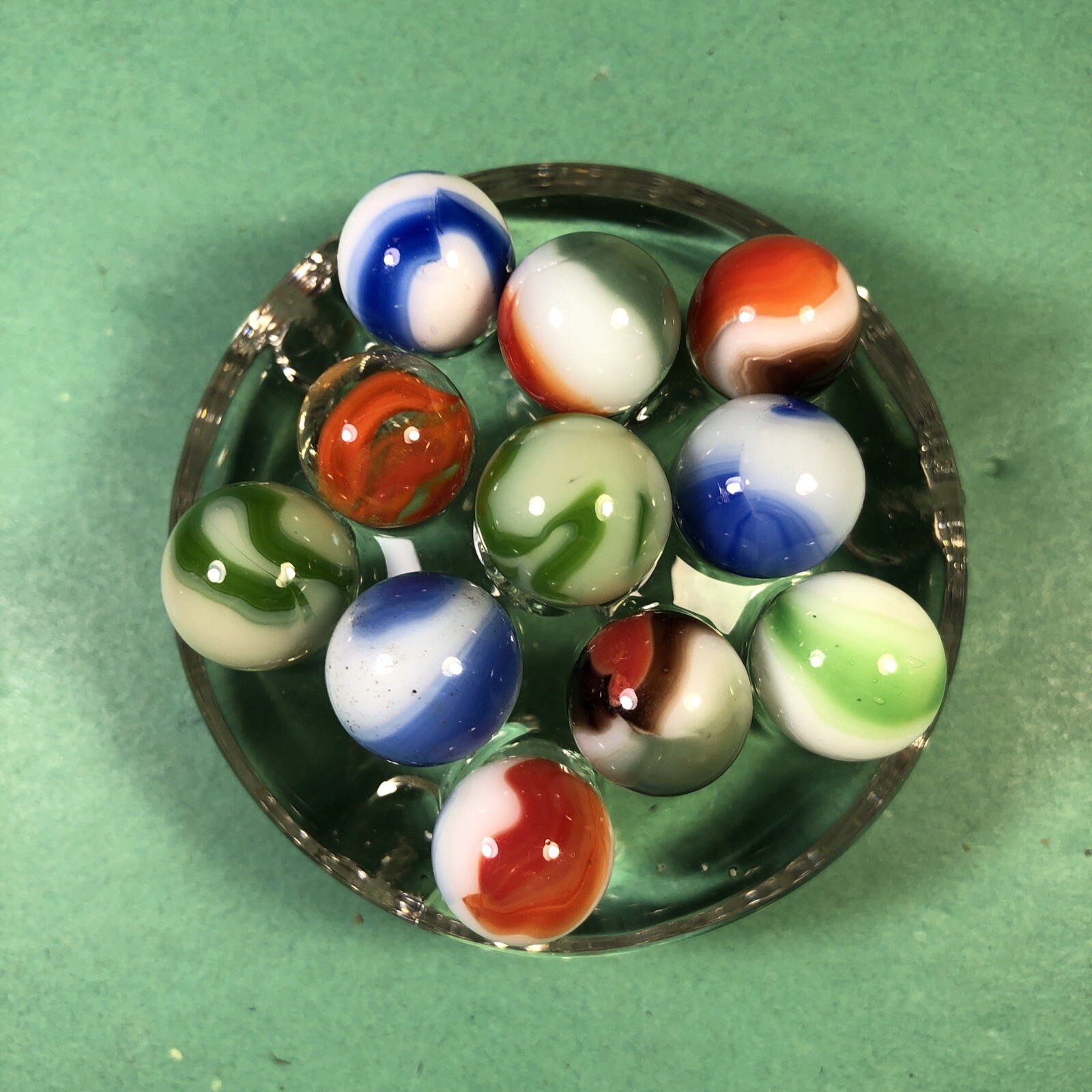Vintage Marbles | Approximately 1/2″ | Lot Of 11 | Nice Patterns | Lot #206