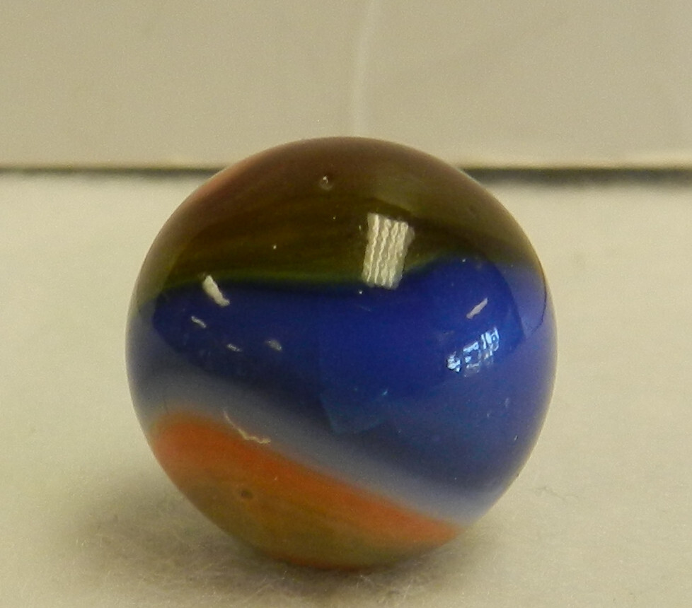 #18263m Colorful Vintage Peltier Glass Swirl Marble .65 Inches