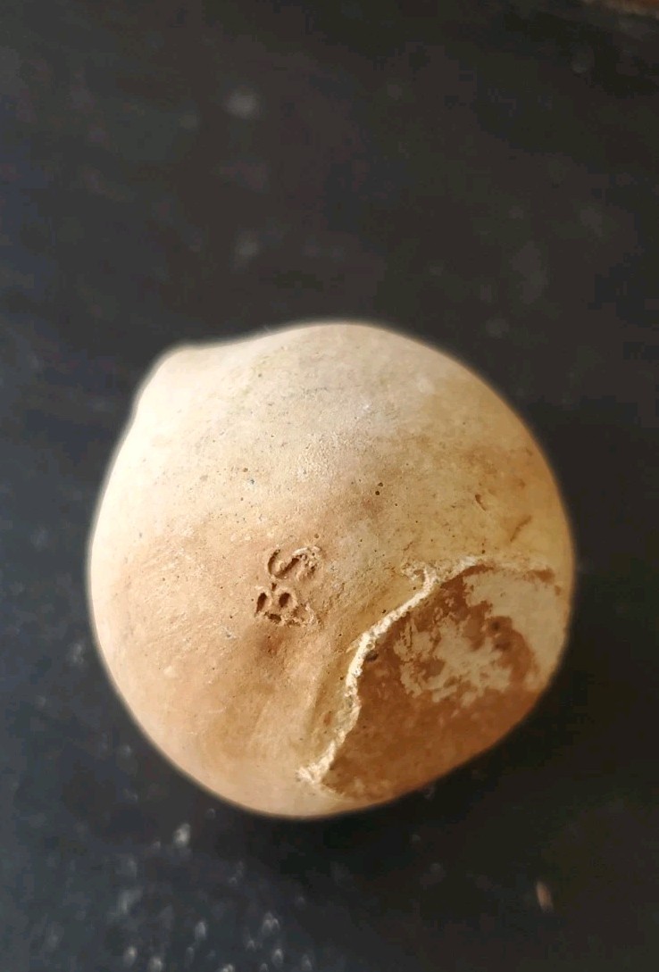 Clay Carved Marbles Expressions Round Shape With Anthropcmorphic Whimsical