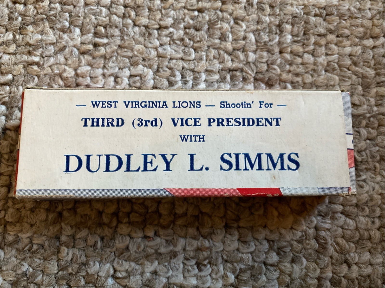 Vintage 1950’s Master Made Marbles No 13 Original Dudley Simms West Virginia Box