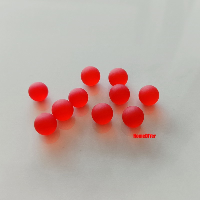 6mm-30mm Frosted Coloured Glass Beads Round Balls Toys Fish Tank Vase Decoration