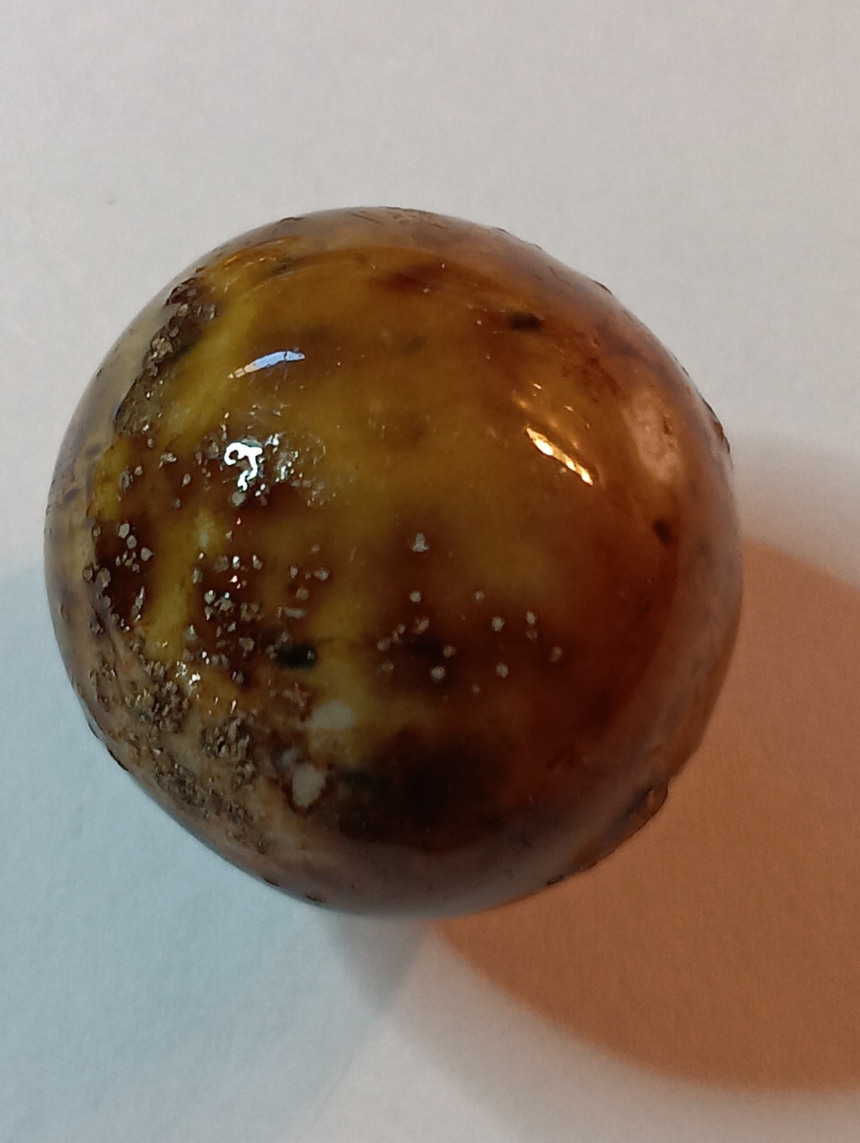 Clay Marble Vintage Bennington. 1.15 Inch. Really Nice Shape, Good Looking