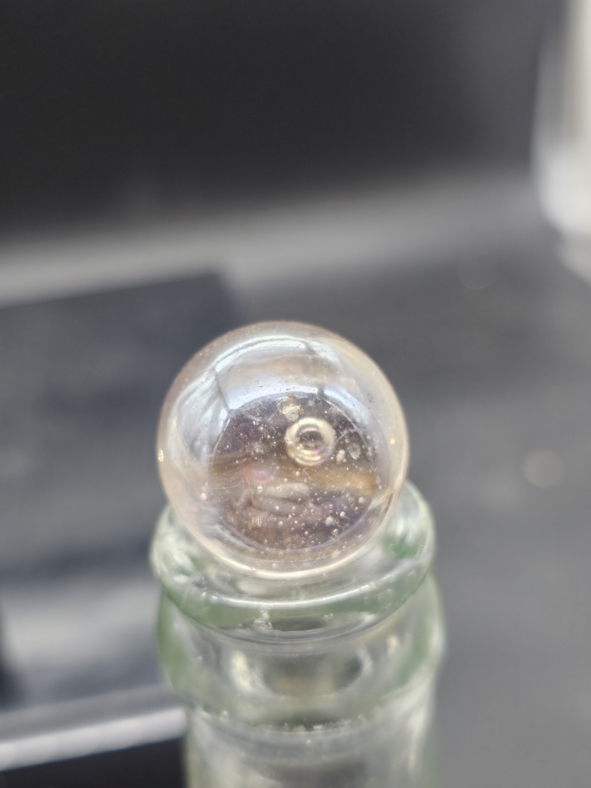 22mm Clear Light Pink Glass Shooter Marbles Transparent Bubble