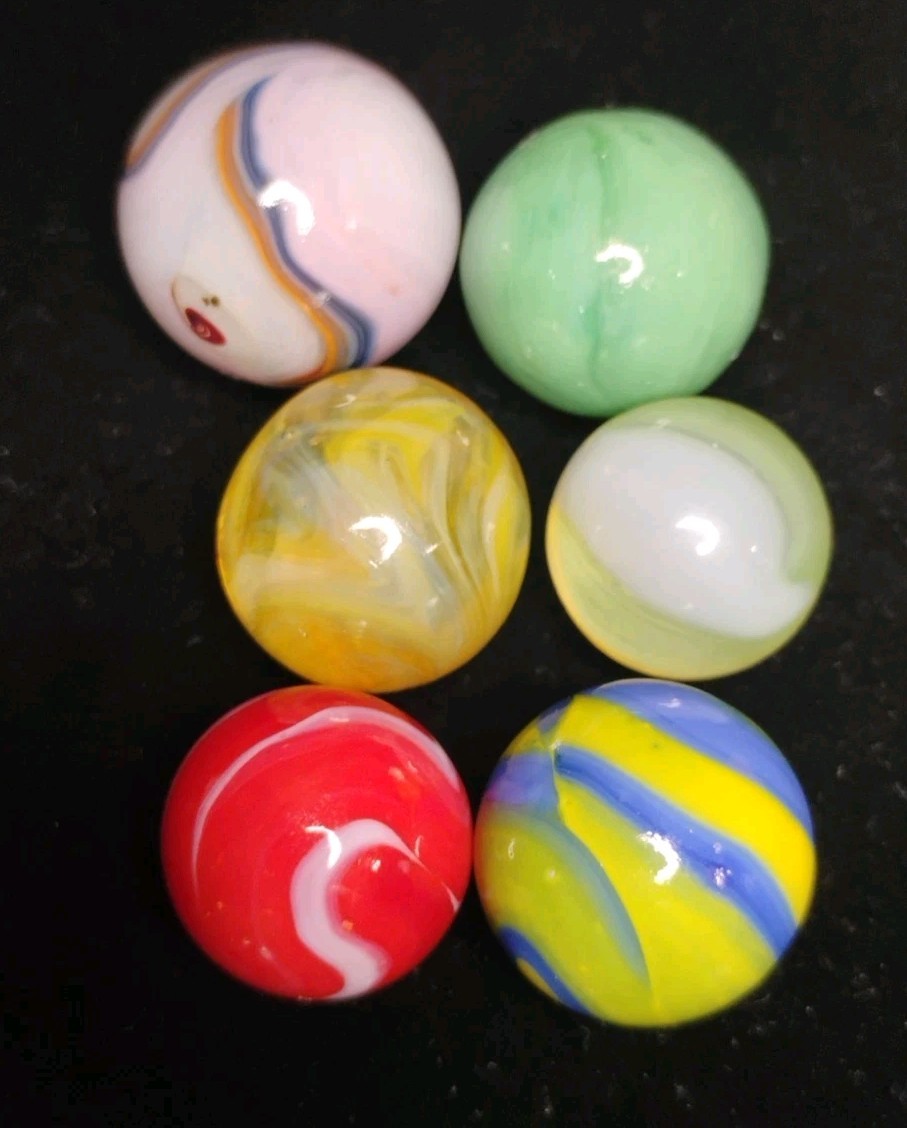 .74″-.59″ VINTAGE/MODERN MARBLES LOT🔥MINT/NM