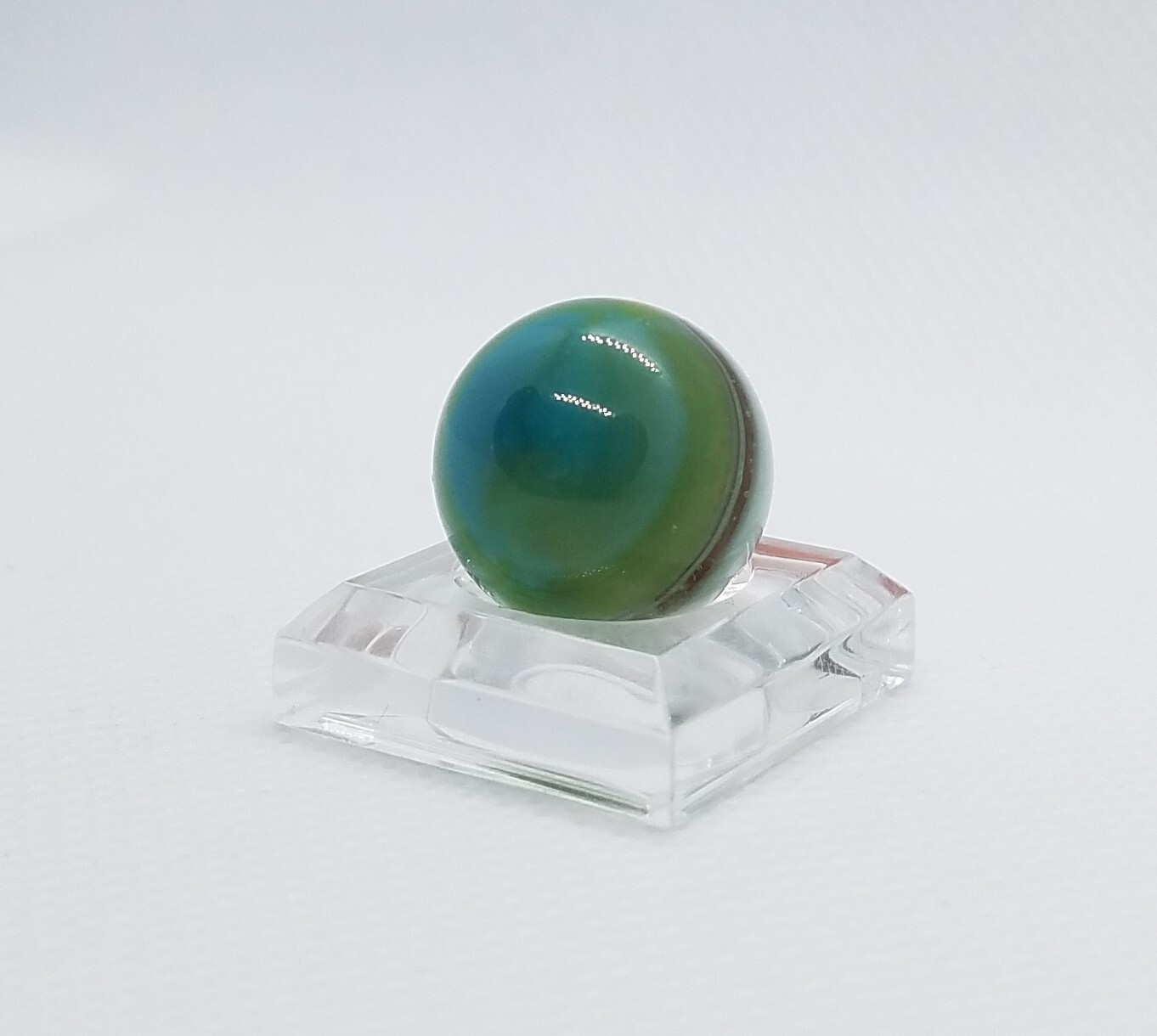 Vintage Marble Patch Orange White Transparent Green Blue Mint 15.2 mm (9/16″)#12