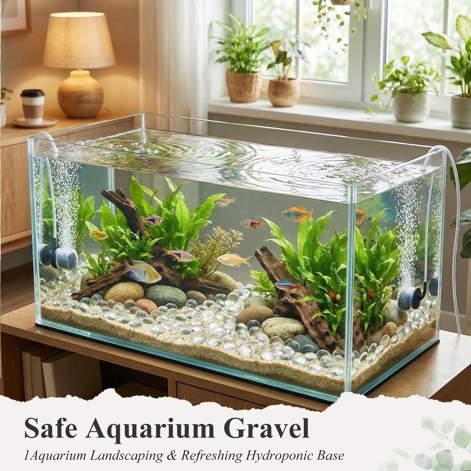 5LB Clear Glass Marbles 0.63″ – Bulk Decorative Vase Fillers for Home Decor